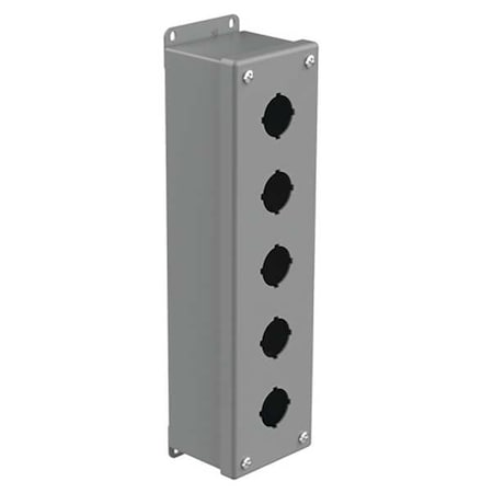 PushButtonEnclosure, 30mm, 5Holes, Steel MPN:E5PB
