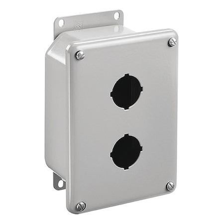 PushButtonEnclosure, 30mm, 2Holes, Steel MPN:ED2PB