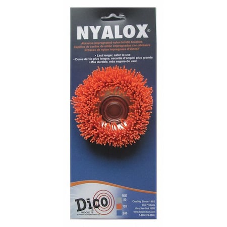 Nyalox Cup Brush, 120 Grit, Org, 3