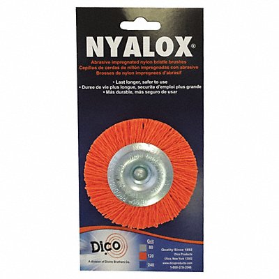 Nyalox Wheel Brush 120 Grit Orange 3 MPN:7200021