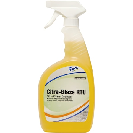 Cleaner/Degreaser, 1 Qt Trigger Spray Bottle, Liquid, Orange, 6 PK MPN:NL539-QPS6