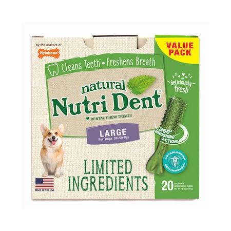 Nutri Dent Dental Chews Fresh Breath Lar MPN:NTD443T20P
