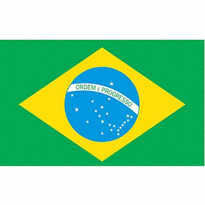 Brazil Flag 4x6 Ft Nylon MPN:190845