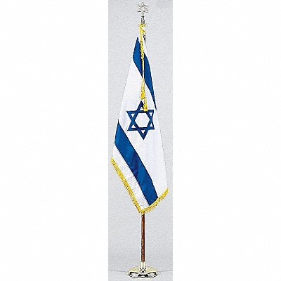 Israel Flag Set W/base Nylon MPN:102500