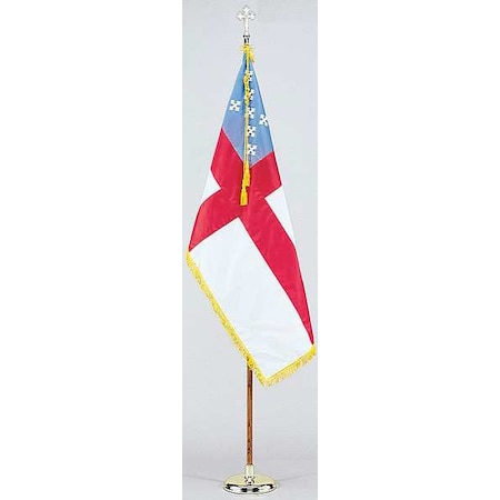 Episcopal Flag Set W/base, Nylon MPN:102100
