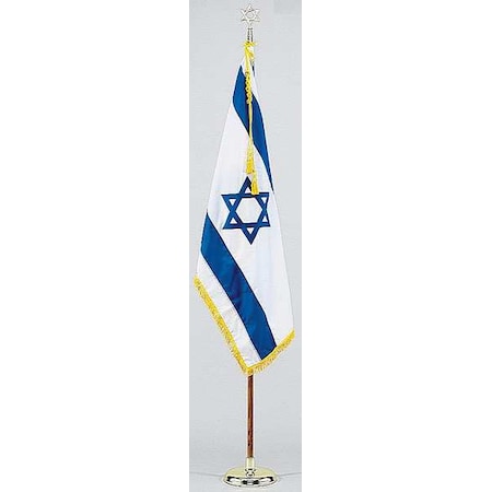 Israel Flag Set W/base, Nylon MPN:102500