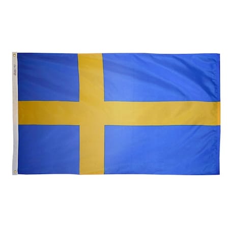Sweden Flag, Nylon 5 ft. x 8 ft. MPN:197991