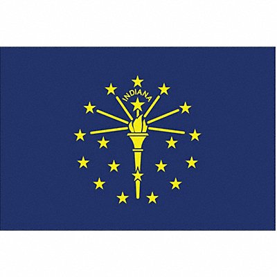 D3761 Indiana State Flag 3x5 Ft MPN:141660
