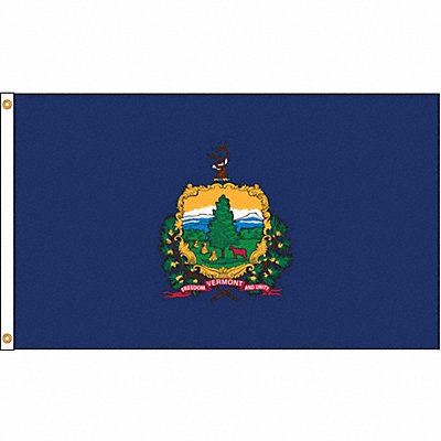 D3772 Vermont Flag 5x8 Ft Nylon MPN:145480