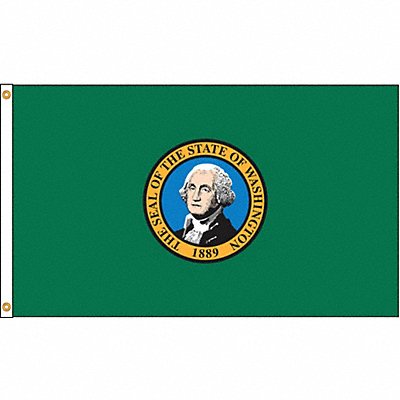 D3771 Washington Flag 4x6 Ft Nylon MPN:145770