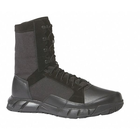 Men's Military/Tactical Boot, Plain Toe, 8 in Height, Black, 8.5 MPN:11190-02E-8.5