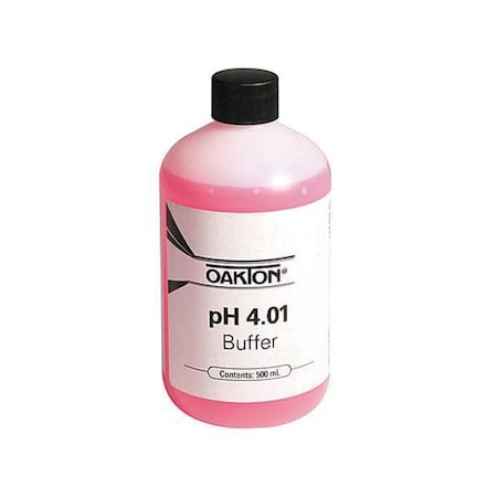 Buffer Solution, pH 4.01, Color Coded Red, Chemical Grade: ACS, Liquid, 500 mL Bottle MPN:00654-00