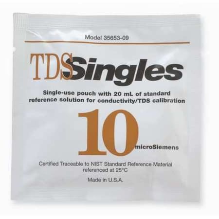 Calibration Solution, EC, 10 uS/cm, PK20 MPN:WD-35653-09