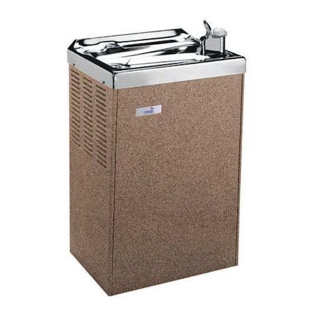 On-Wall Single Drinking Fountain, 1 Level, 9 1/2 in D, 44 7/8 in H, 17 5/16 in W MPN:PLF14MH