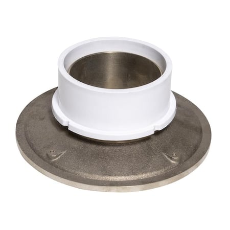 Conduit Fitting Grounding Hub, 4 in, Threaded, PVC, Plain MPN:72359