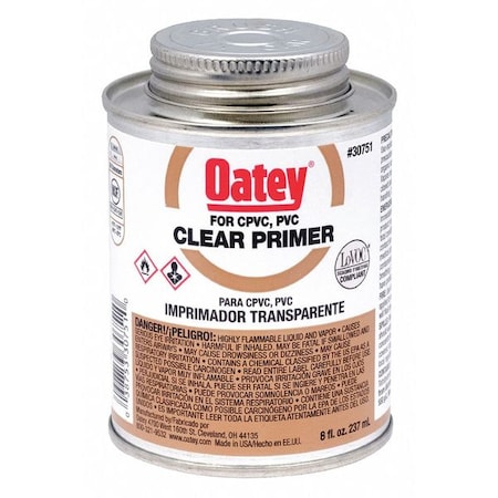 PVC Primer, Clear, 8 oz. MPN:30751