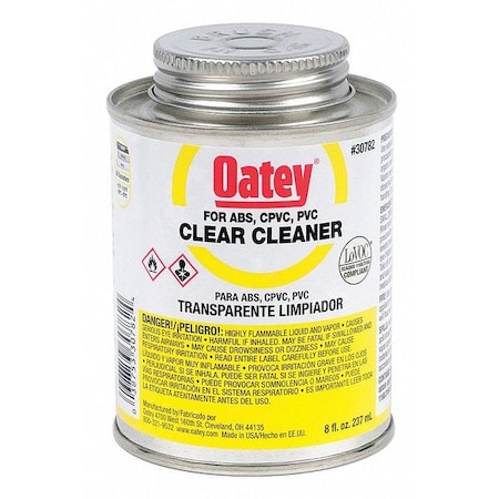 Pipe Cleaner, Low VOC, 8 oz., Clear MPN:30782