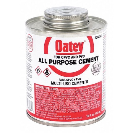 Cement, All Purpose, Clear, 16 oz., Low VOC MPN:30834