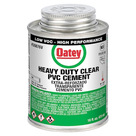 Cement, Brush-Top Can, 16 fl oz, Clear MPN:30876V
