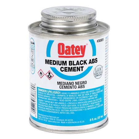 Cement, Low VOC, 8 oz., Black MPN:30889