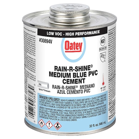 Cement, Brush-Top Can, 32 fl oz, Blue MPN:30894V