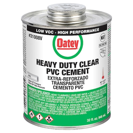 Cement, Brush-Top Can, 32 fl oz, Clear MPN:31008V