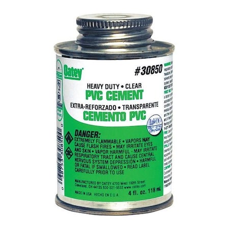 PVC HD Clear Cement, gal. MPN:31011