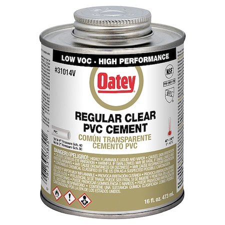 Cement, Brush-Top Can, 16 fl oz, Clear MPN:31014V