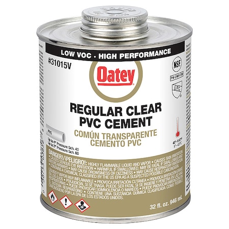 Cement, Brush-Top Can, 32 fl oz, Clear MPN:31015V