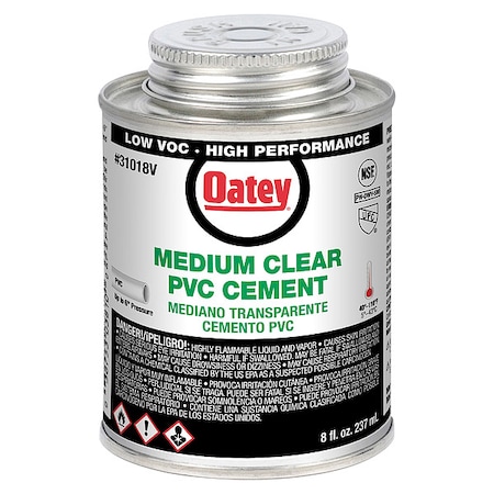 Cement, Brush-Top Can, 8 fl oz, Clear MPN:31018V