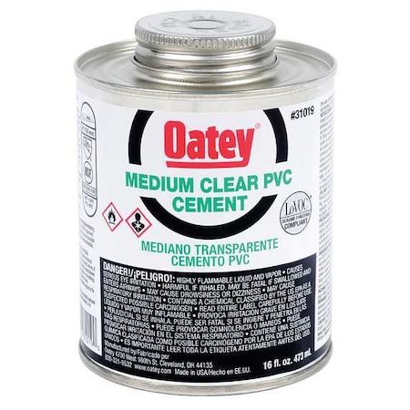 Cement, Low VOC, 16 oz., Clear MPN:31019