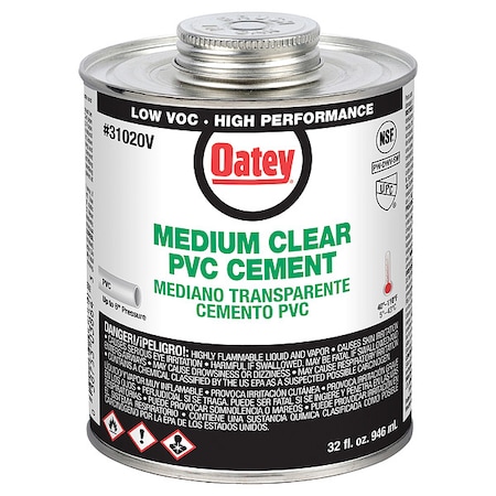 Cement, Brush-Top Can, 32 fl oz, Clear MPN:31020V