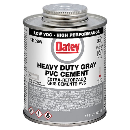 Cement, Brush-Top Can, 16 fl oz, Gray MPN:31095V