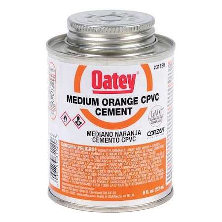 Cement, Low VOC, 8 oz., Orange MPN:31129