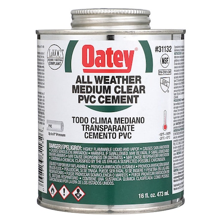 Cement, Low VOC, 16 oz., Clear MPN:31132