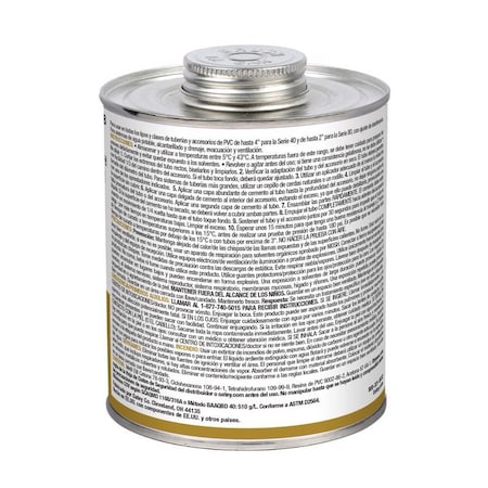 PVC Cement, Regular Clear, 32oz MPN:31928