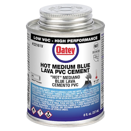 Cement, Brush-Top Can, 8 fl oz, Blue MPN:32161V