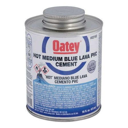 Blue Lava Hot PVC Cement, 16 oz., Low VOC MPN:32162
