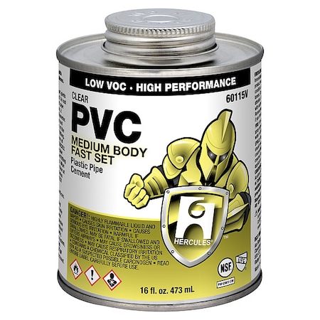 Cement, Brush-Top Can, 16 fl oz, Clear MPN:60115V
