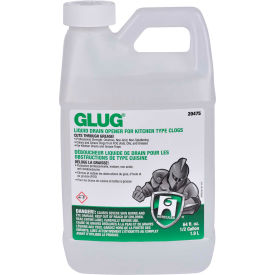 Hercules GLUG® Drain Opener For Kitchen Type Clogs 1/2 Gallon Bottle 6 Bottles - 20475 20475 - Pkg Qty 6