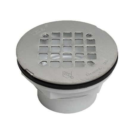 Strainer Shower Drain, PVC, 2