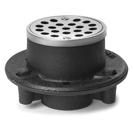 Shower Drain, Plastic, Cast iron, 1-1/2