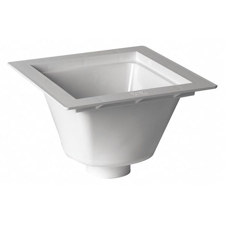 Floor Sink, White, 12 in L, 12 in W MPN:42722