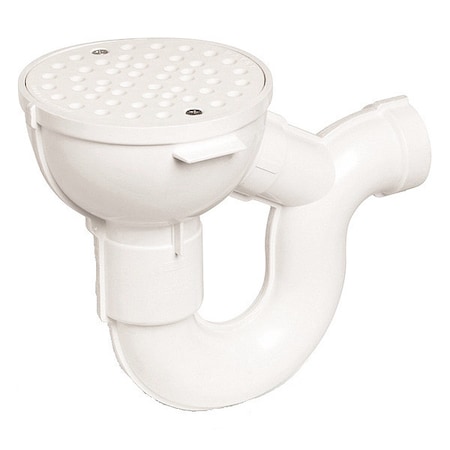 P-Trap Integral Drain, PVC, 2