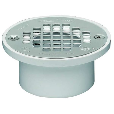 Straight Floor Drain, PVC, 2