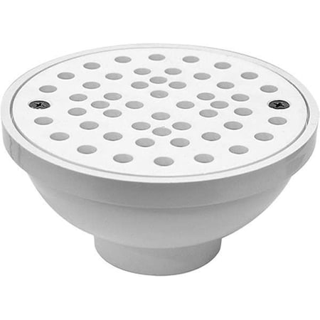 Four way Floor Drain, PVC Plastic, 2