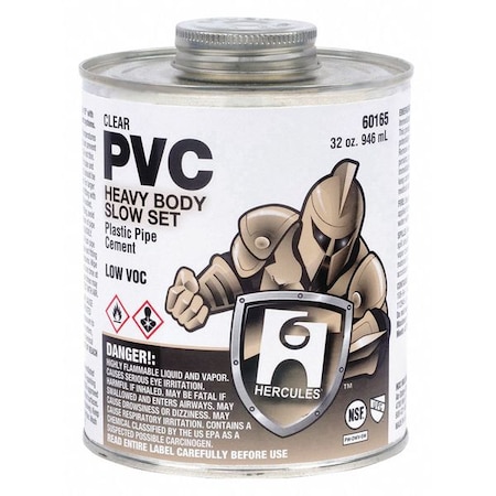 PVC Heavy Body Slow Set, Clear Cement MPN:60165