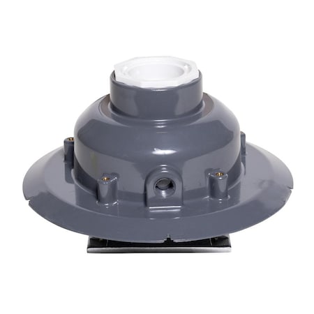 Square Square Drain, PVC, Chrome, 2