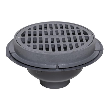 With Bucket Drain, PVC, Cast Iron, 3