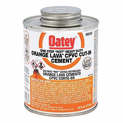 Pipe Cement 16 fl oz Orange MPN:32167